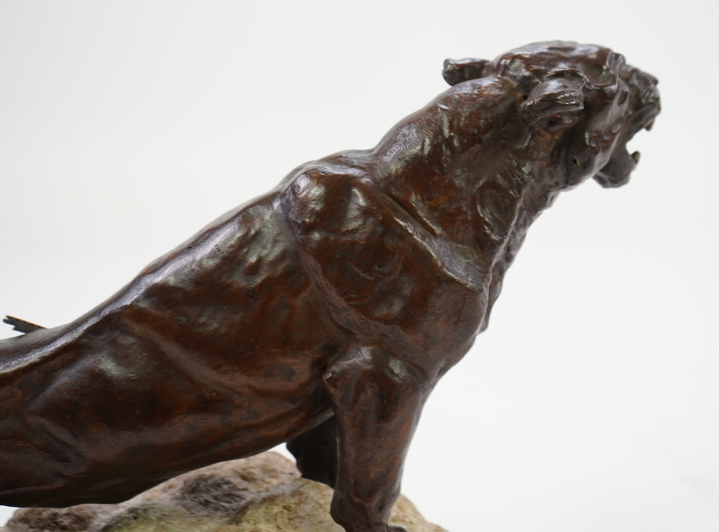 After Thomas François Cartier (French, 1879-1943): 'Wounded Lioness'